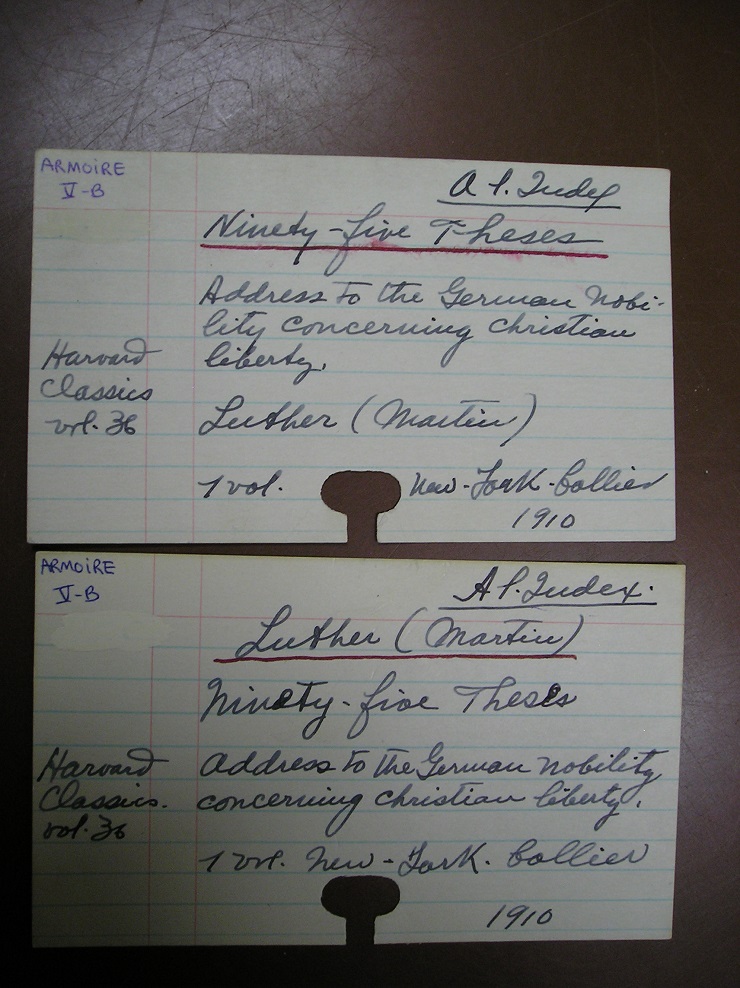 Some marks wrote in book cards about the Index photo 4